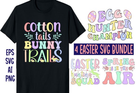 Download Retro Happy Easter SVG Design Bundle - Design Collection