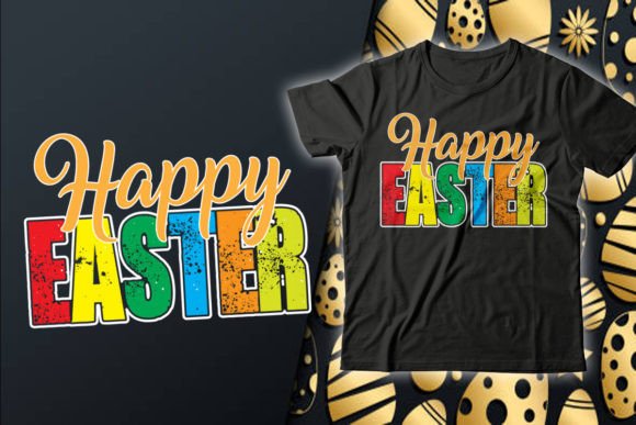 Download Happy Easter Typography T-Shirt Design - Design Collection
