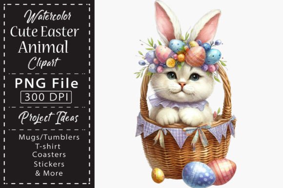 Download Watercolor Cute Easter Animal Clipart - Clipart Collection