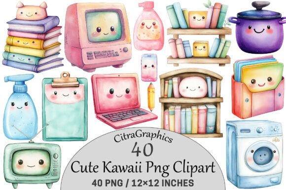 Download Cute Kawaii Clipart. - Clipart Collection