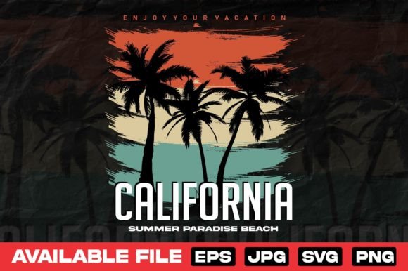 Download California Typography T Shirt Design - Design Collection