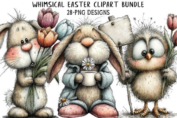 Download Whimsical Easter Clipart - Clipart Collection