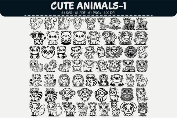Download Cute Animal Clipart – 61 Designs - Design Collection