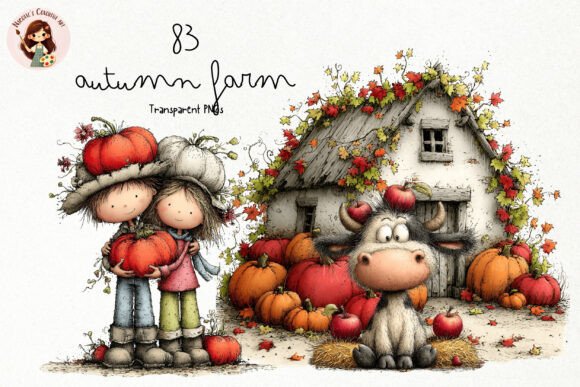 Download Autumn Farm PNG Clipart Bundle - Clipart Collection