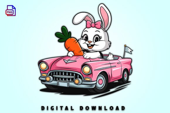 Download Pastel Easter Bunny Clipart Car PNG - Clipart Collection