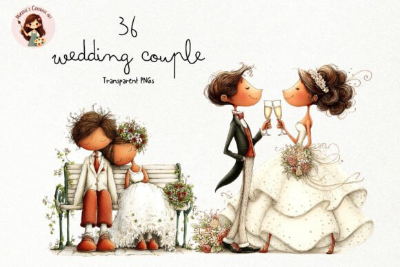 Download Elegant Wedding Couple PNG Clipart - Clipart Collection