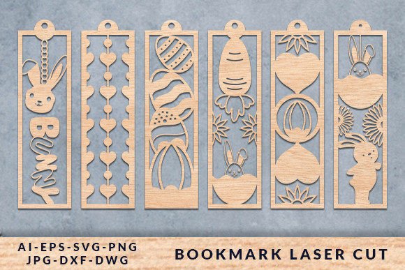 Download Bookmark Laser Cut Easter Design - Design Collection