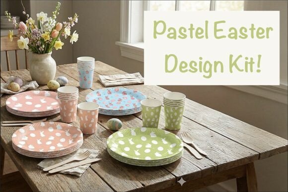 Download Pastel Easter Design Kit - Design Collection