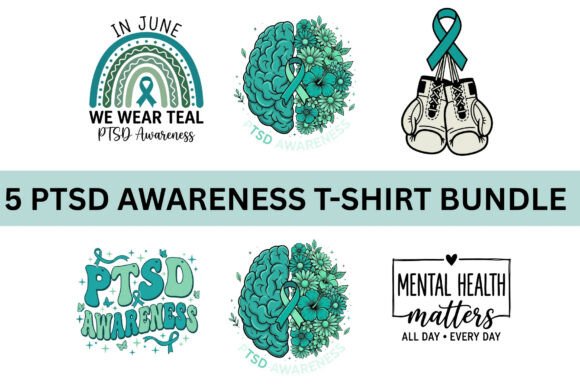 Download PTSD Awareness T-Shirt Design Bundle - Design Collection