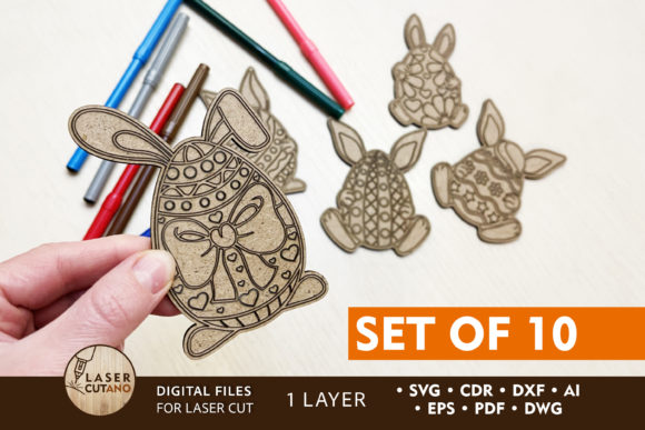 Download 10 DIY Easter Eggs Laser Cut Design - Design Collection
