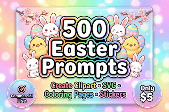 Download 500 Easter Design Prompts Bundle - Design Collection
