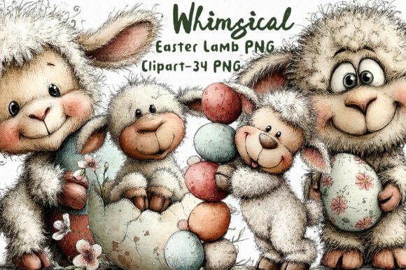Download Easter Lamb PNG Clipart Bundle - Clipart Collection