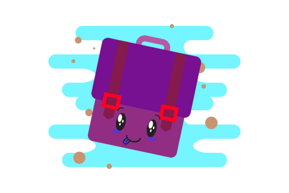 Download School Bag Cute Kawaii Clipart - Clipart Collection