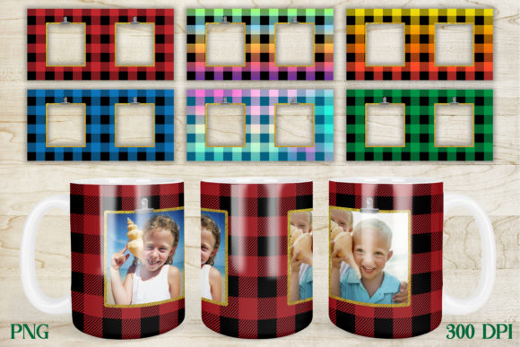 Download Photo Mug Design |Buffalo Plaid Mug - Design Collection