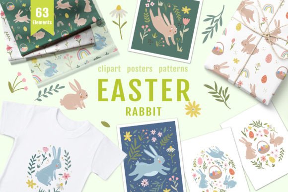 Download Easter Rabbit Vector Clipart - Clipart Collection