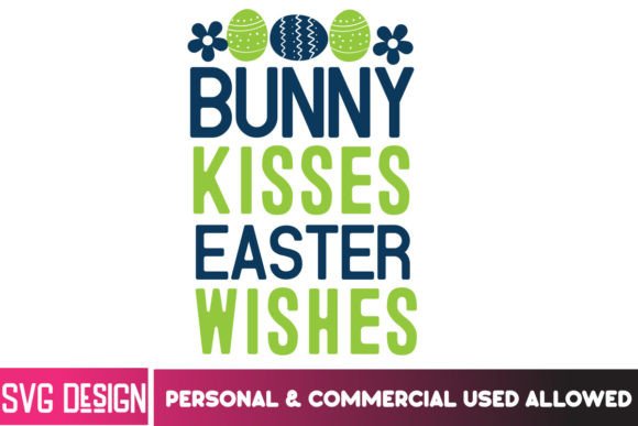 Download Bunny Kisses Easer Wishes SVG Design - Design Collection