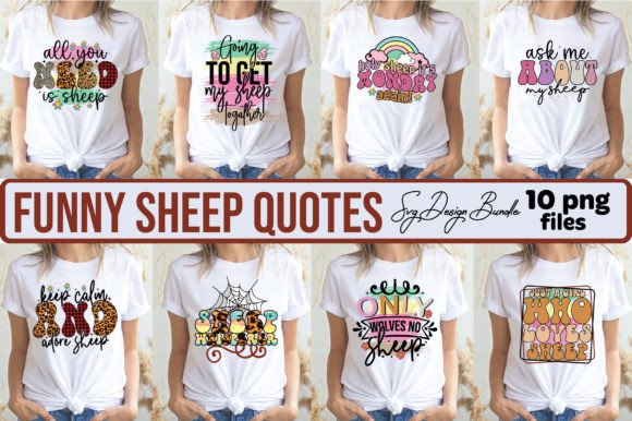 Download Funny Sheep Quotes SVG Design Bundle - Design Collection