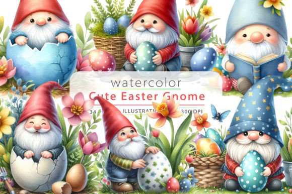 Download Cute Easter Gnome Sublimation Clipart - Sublimation Collection