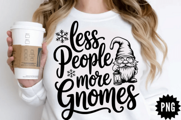 Download Less People More Gnomes SVG Design - Design Collection