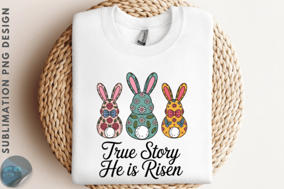 Download He is Risen Bunny Bow PNG Design - Design Collection