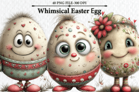 Download Whimsical Easter Egg Clipart - Clipart Collection