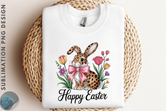 Download Leopard Bunny Bow Easter PNG Design - Design Collection