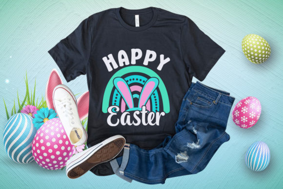 Download Happy Easter Rainbow T Shirt Design - Design Collection