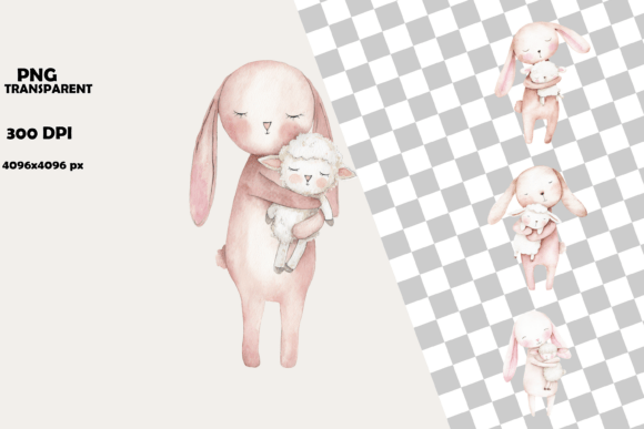 Download Easter Bunny Lamb Nursery Clipart - Clipart Collection