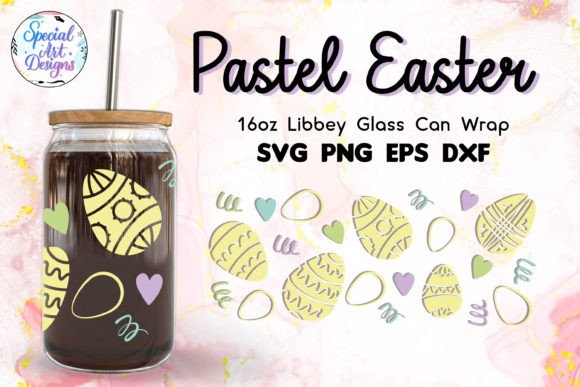 Download Pastel Easter Design | 16oz Glass Wrap - Design Collection