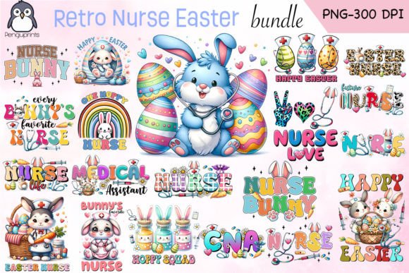 Download Retro Nurse Easter Sublimation Bundle - Sublimation Collection