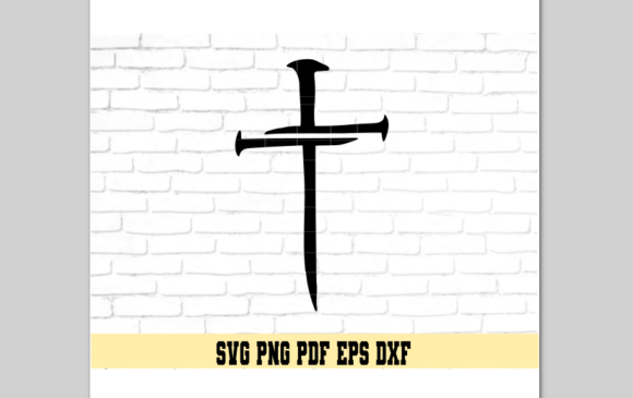 Download Cross Made of Nails Easter Design - Design Collection