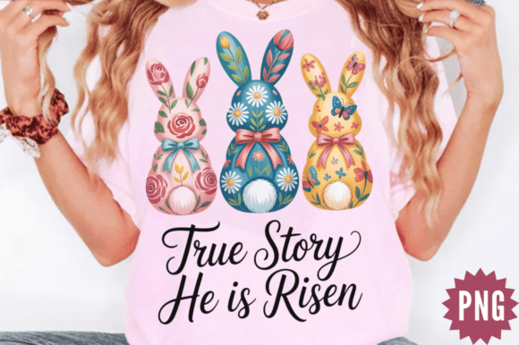 Download He is Risen Bunny Bow PNG Design - Design Collection