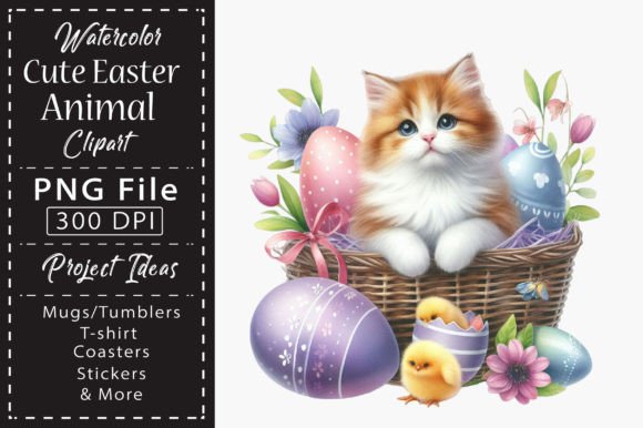 Download Watercolor Cute Easter Animal Clipart - Clipart Collection