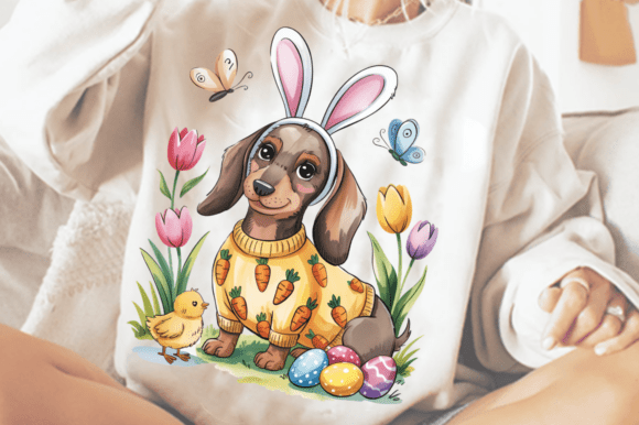 Download Cute Easter Dog Bunny Ears PNG Clipart D - Clipart Collection