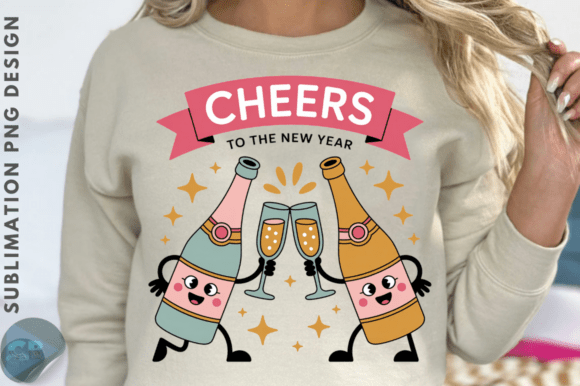 Download Cheers to the New Year PNG Design - Design Collection