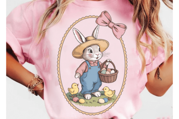 Download Rustic Easter Bunny Clipart PNG Design - Design Collection