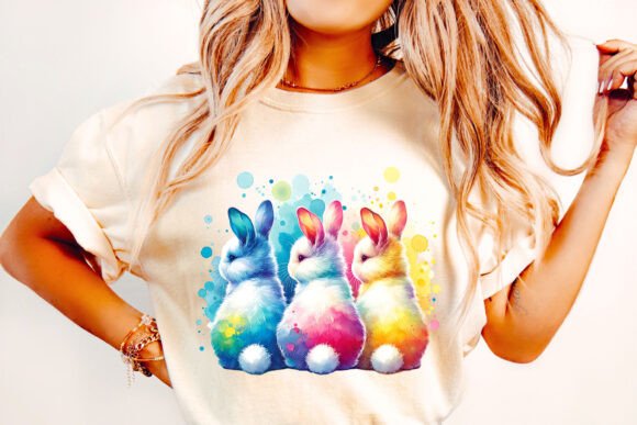 Download Easter Watercolor Bunny PNG Sublimation - Sublimation Collection