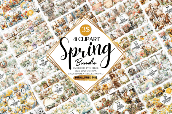 Download Hello Spring Clipart Huge Bundle - Clipart Collection