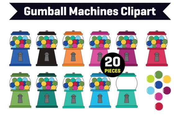 Download Gumball Machines Clipart - Clipart Collection