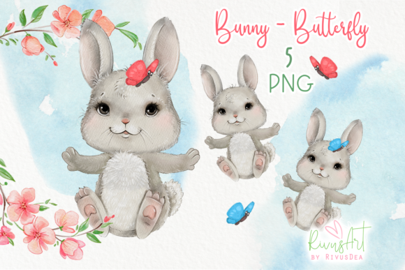 Download Watercolor Bunny PNG Easter Clipart - Clipart Collection