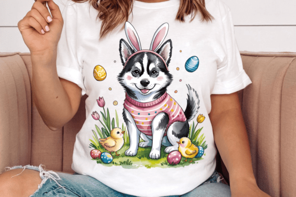 Download Cute Easter Dog Bunny Ears PNG Clipart - Clipart Collection