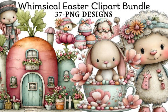 Download Whimsical Easter Clipart - Clipart Collection