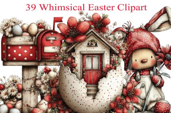 Download Whimsical Easter Clipart Bundle - Clipart Collection