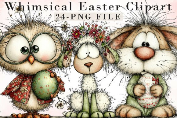 Download Whimsical Easter Clipart - Clipart Collection