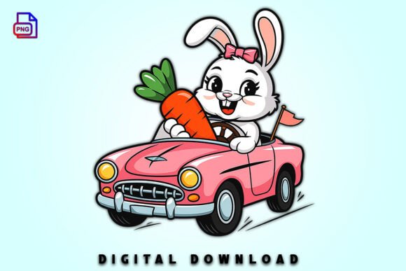 Download Pastel Easter Bunny Clipart Car PNG - Clipart Collection