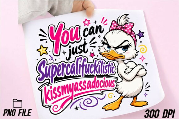 Download Duck PNG Funny Attitude Sublimation - Sublimation Collection