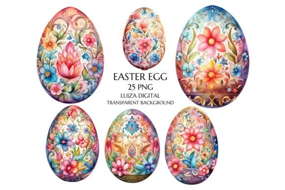 Download Watercolor Easter Eggs Clipart, - Clipart Collection