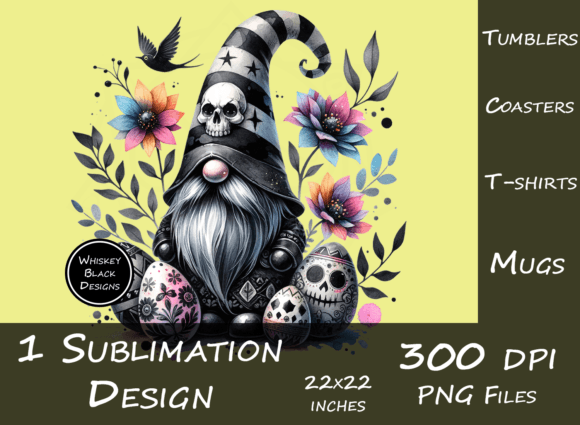 Download Cute Gothic Easter Gnome Sublimation Art - Sublimation Collection
