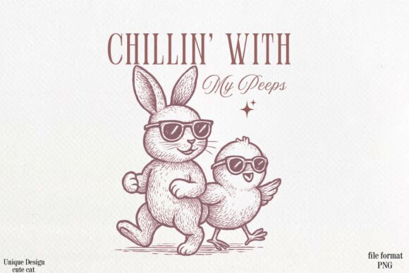 Download Easter Bunny Sublimation Design PNG - Design Collection
