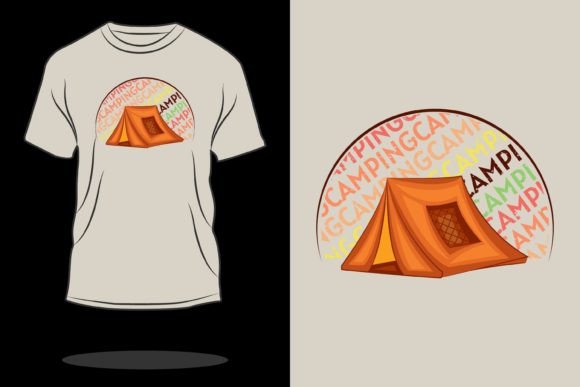 Download Camping Retro Vintage T-shirt Design - Design Collection